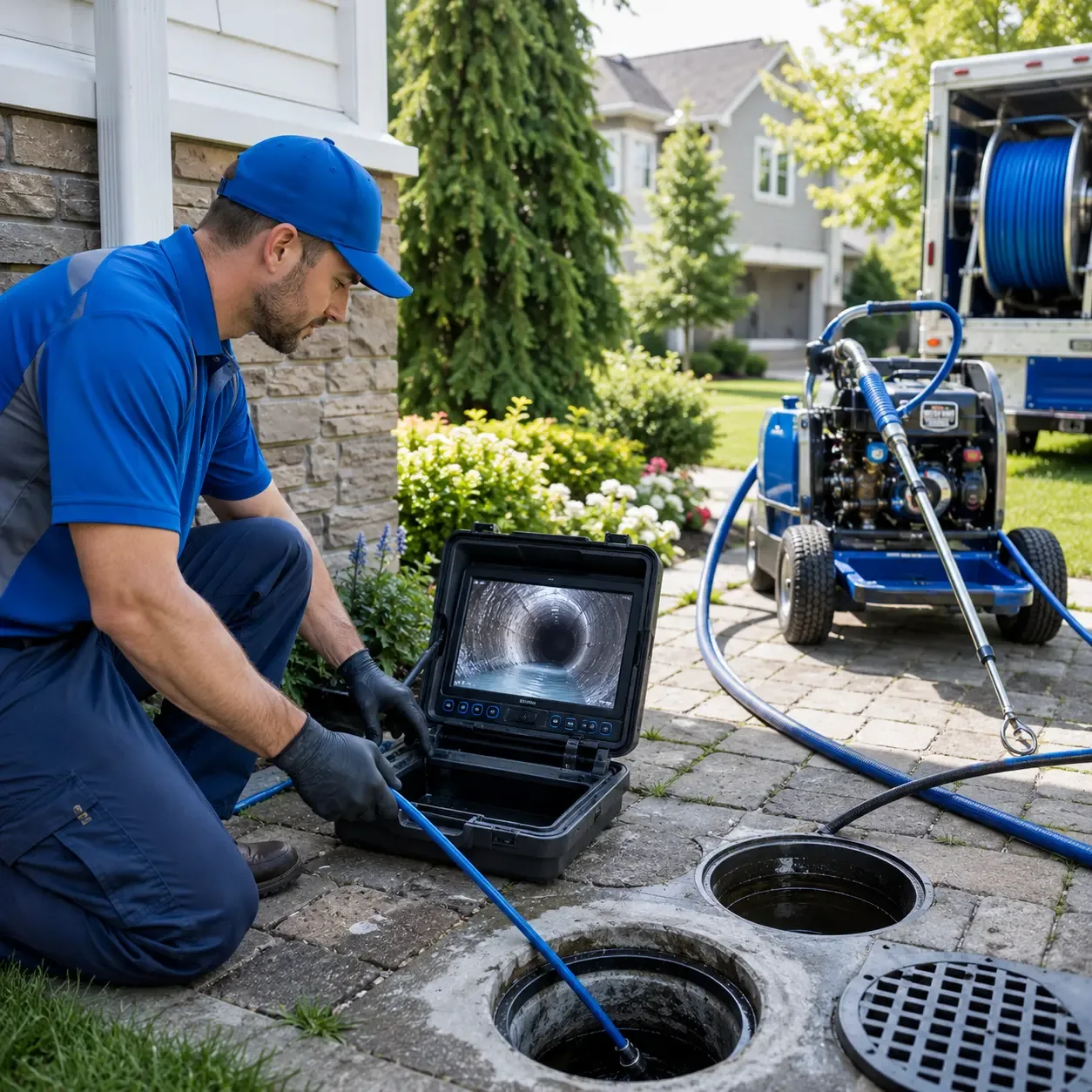 Outdoor drain cleaning professionals serving Faith, NC